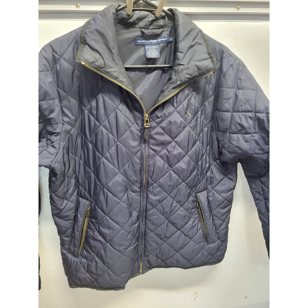 Ralph Lauren Sport Quilted Jacket Diamond Puffer Coat Women's L‎
